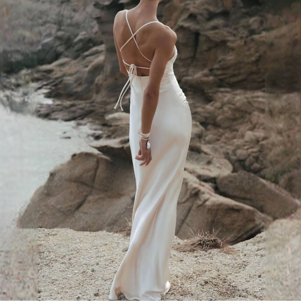 Shona Joy La Lune Lace back dress